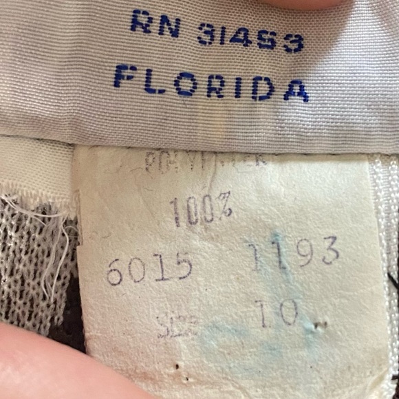 Vintage Mod 60s Houndstooth Open Front Polyester Vest Brown White Womens - Picture 13 of 15